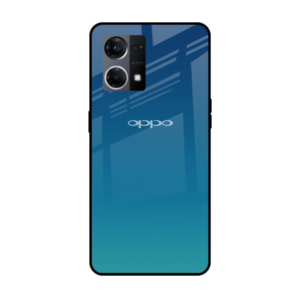 Celestial Blue Glass Case For OPPO F21 Pro 4G Sale