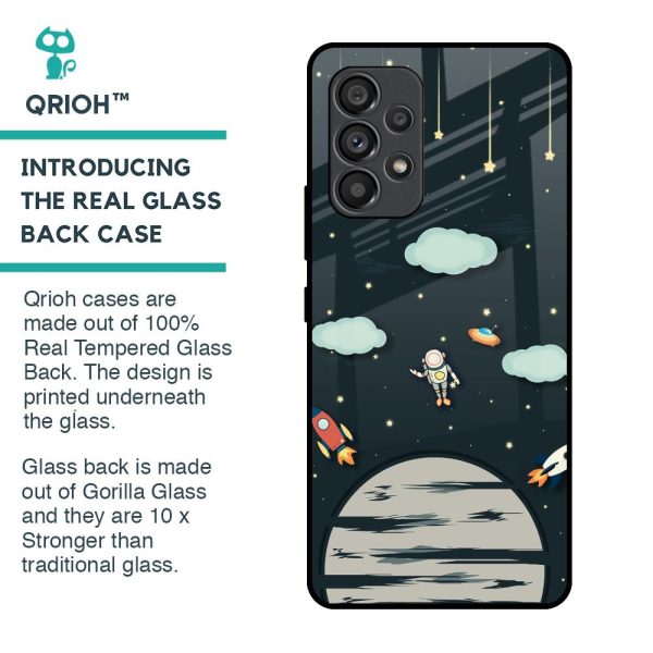 Astronaut Dream Glass Case For Samsung Galaxy A53 5G For Cheap