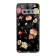 Black Spring Floral Glass Case for Samsung Galaxy S10E Online Hot Sale