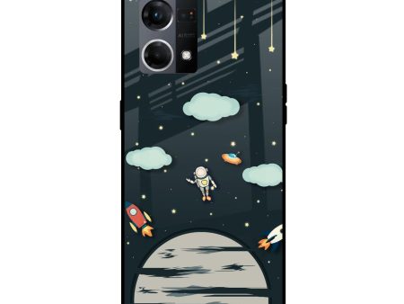 Astronaut Dream Glass Case For OPPO F21 Pro 4G For Cheap