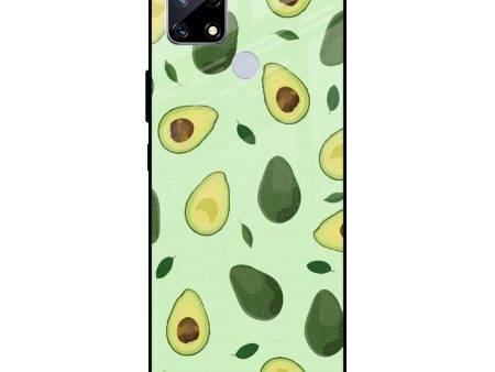 Avocado Green Glass Case For Realme C25 Online now