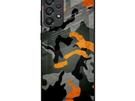 Camouflage Orange Glass Case For Samsung Galaxy A33 5G Online now