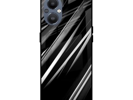 Black & Grey Gradient Glass Case For OnePlus Nord N20 5G Hot on Sale