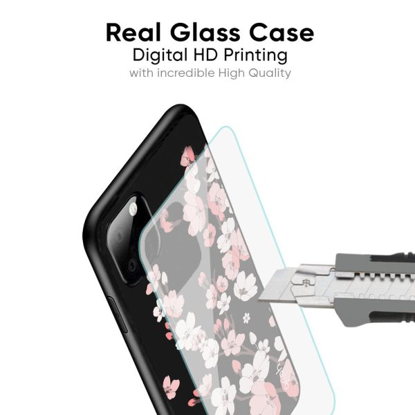 Black Cherry Blossom Glass Case for Samsung Galaxy Note 9 Hot on Sale