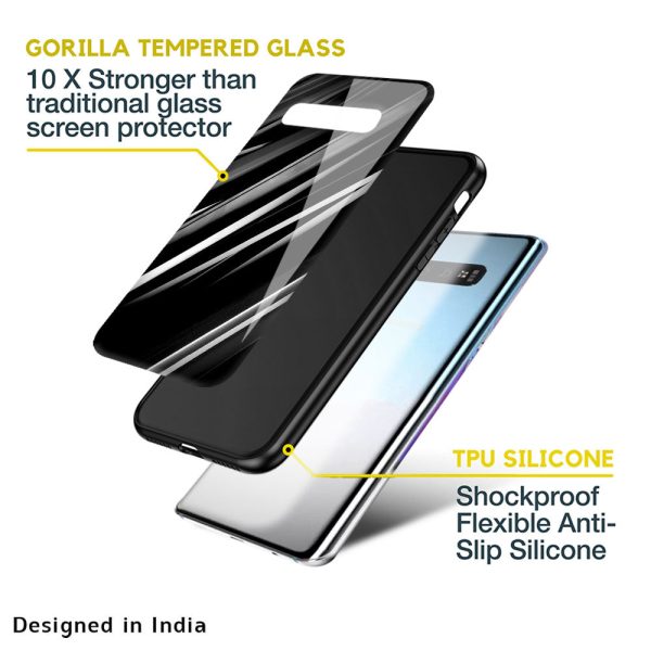 Black & Grey Gradient Glass Case For Samsung Galaxy A33 5G For Cheap