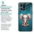 Adorable Baby Elephant Glass Case For OPPO F21 Pro 4G Cheap