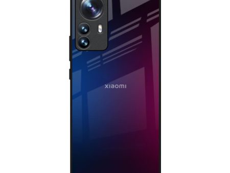 Mix Gradient Shade Glass Case For Mi 12 Pro 5G For Sale