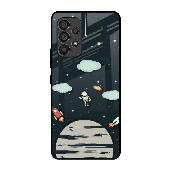 Astronaut Dream Glass Case For Samsung Galaxy A53 5G For Cheap