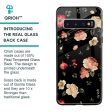 Black Spring Floral Glass Case for Samsung Galaxy S10 Plus on Sale