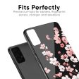 Black Cherry Blossom Glass Case for Samsung Galaxy Note 9 Hot on Sale