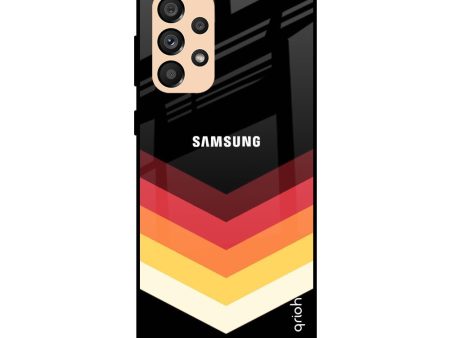 Abstract Arrow Pattern Glass Case For Samsung Galaxy A33 5G on Sale