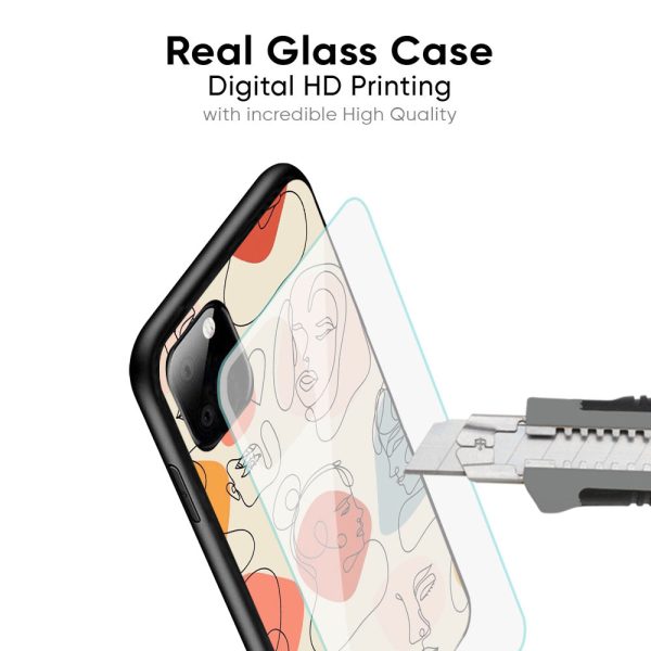 Abstract Faces Glass Case for Apple iPhone 8 Plus Sale