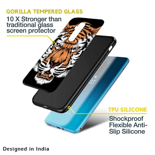 Angry Tiger Glass Case For OnePlus Nord N20 5G Discount