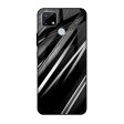 Black & Grey Gradient Glass Case For Realme C25 Online now