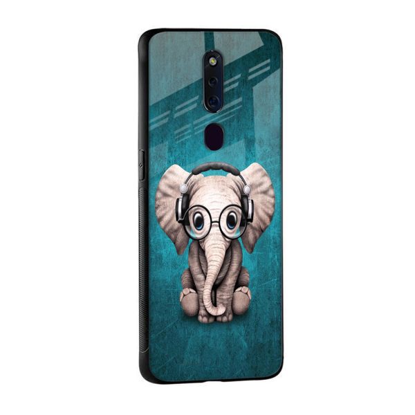 Adorable Baby Elephant Glass Case For OPPO F21 Pro 4G Cheap