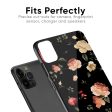 Black Spring Floral Glass Case for Apple iPhone 8 Online Sale