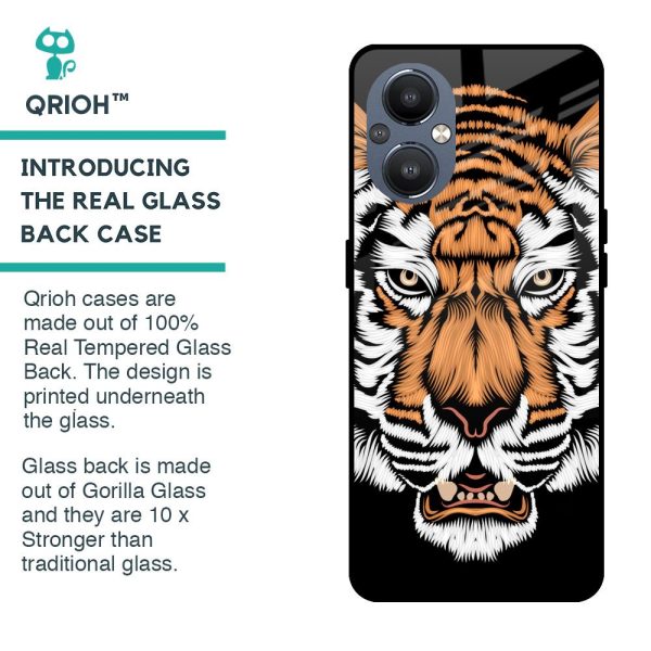 Angry Tiger Glass Case For OnePlus Nord N20 5G Discount