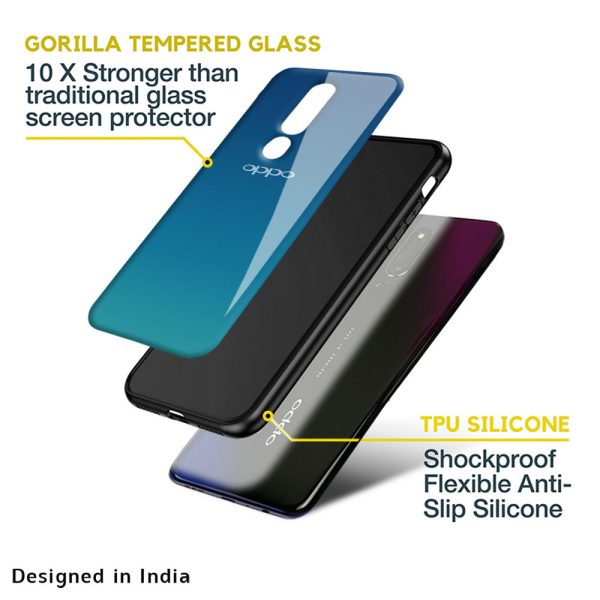 Celestial Blue Glass Case For OPPO F21 Pro 4G Sale