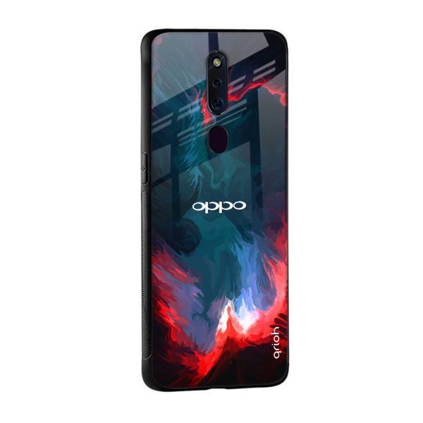 Brush Art Glass Case For OPPO F21 Pro 4G on Sale