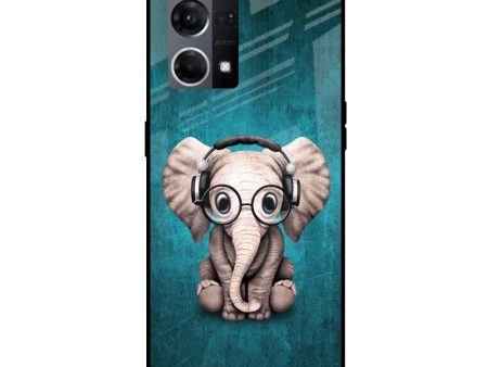 Adorable Baby Elephant Glass Case For OPPO F21 Pro 4G Cheap