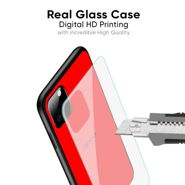 Blood Red Glass Case for Oppo A16K Sale