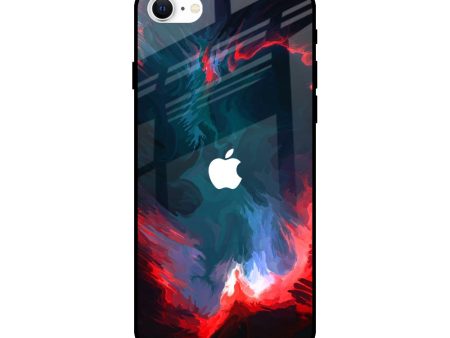 Brush Art Glass Case For iPhone SE 2022 For Discount