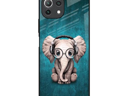 Adorable Baby Elephant Glass Case For Mi 11 Lite NE 5G Online Sale