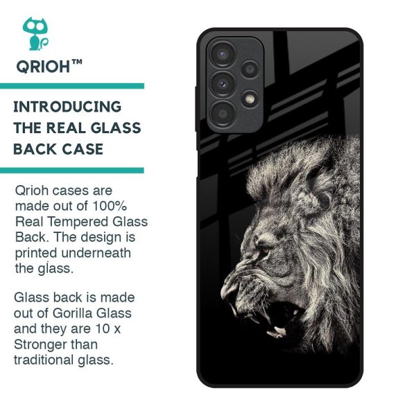 Brave Lion Glass Case for Samsung Galaxy A13 Online now