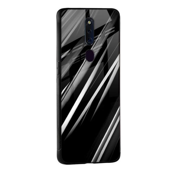 Black & Grey Gradient Glass Case For Oppo Reno7 Pro 5G For Discount