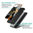 Camouflage Orange Glass Case For Samsung Galaxy F42 5G Fashion