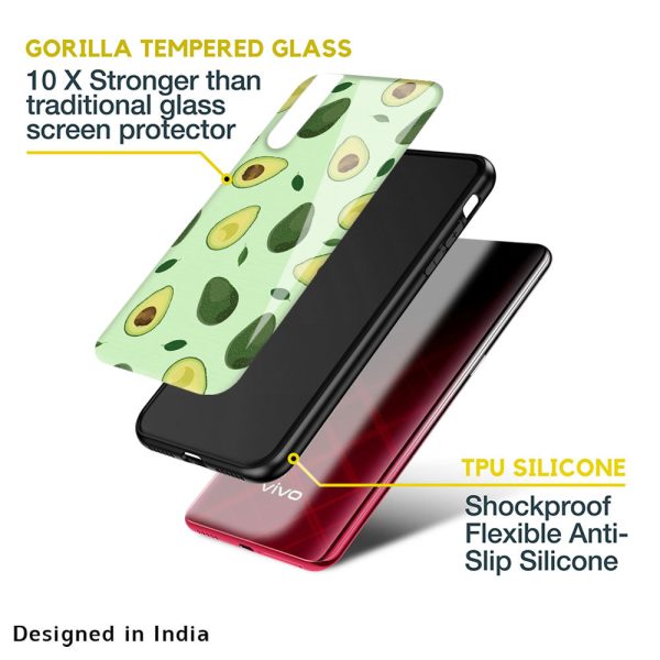 Avocado Green Glass Case For Vivo Y73 Hot on Sale