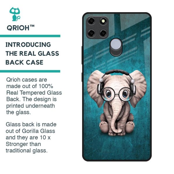 Adorable Baby Elephant Glass Case For Realme C25 For Discount