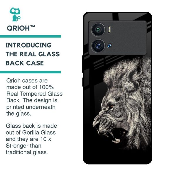 Brave Lion Glass Case for iQOO 9 Pro For Sale