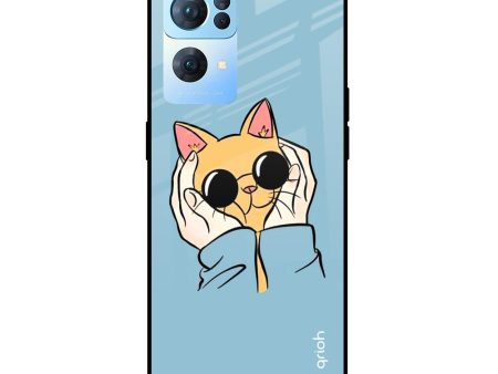 Adorable Cute Kitty Glass Case For Oppo Reno7 Pro 5G Cheap