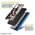 Black Cherry Blossom Glass Case for Mi Redmi Note 7 Hot on Sale