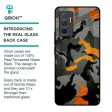 Camouflage Orange Glass Case For Vivo V23e 5G For Sale