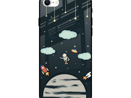 Astronaut Dream Glass Case For iPhone SE 2022 Hot on Sale