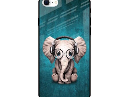 Adorable Baby Elephant Glass Case For iPhone SE 2022 Hot on Sale