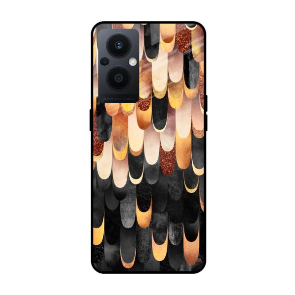 Bronze Abstract Glass Case for OPPO F21 Pro 5G Online