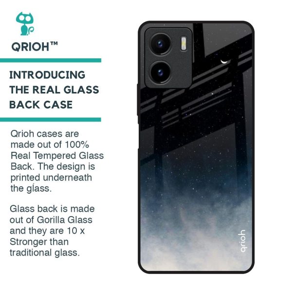 Black Aura Glass Case for Vivo Y15s Online Sale