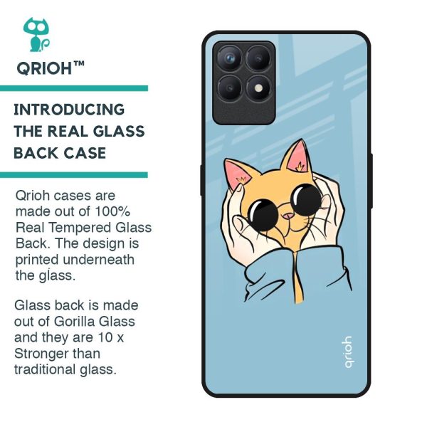 Adorable Cute Kitty Glass Case For Realme Narzo 50 For Discount