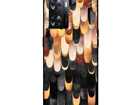 Bronze Abstract Glass Case for Oppo A57 4G Online Sale