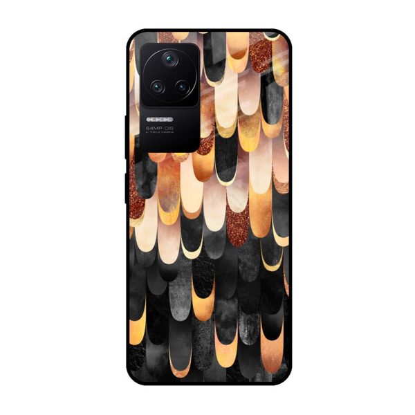 Bronze Abstract Glass Case for Poco F4 5G Online now