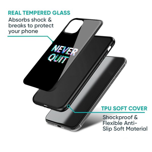 Never Quit Glass Case For Samsung Galaxy S22 5G Fashion