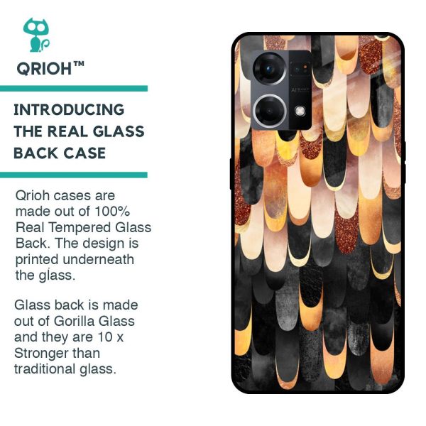 Bronze Abstract Glass Case for OPPO F21 Pro Sale