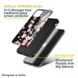 Black Cherry Blossom Glass Case for Apple iPhone XS Discount