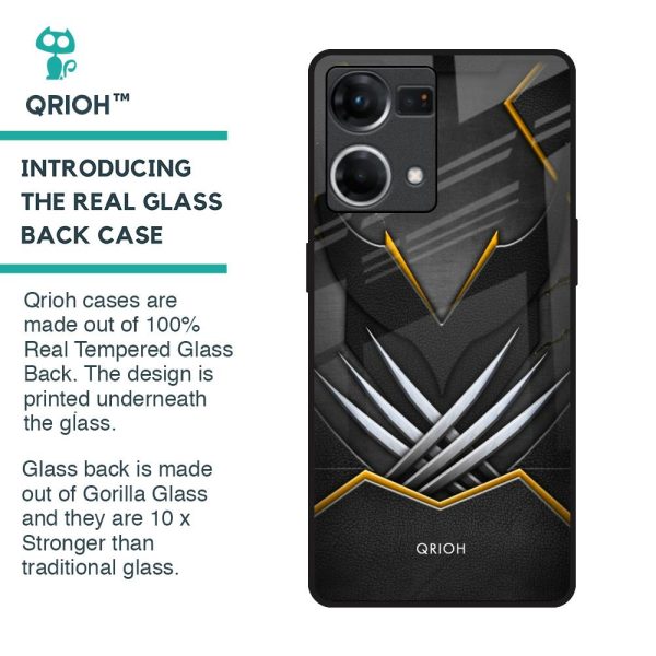 Black Warrior Glass Case for OPPO F21 Pro Sale