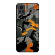 Camouflage Orange Glass Case For Vivo Y73 Fashion