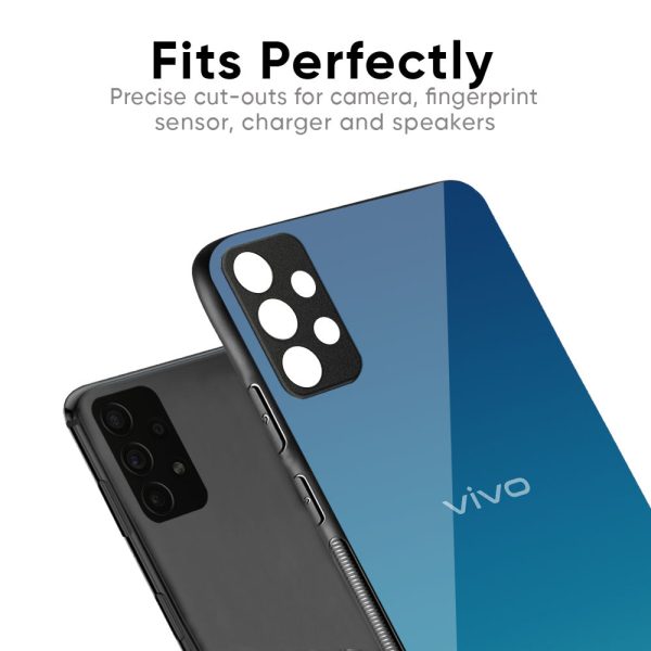 Celestial Blue Glass Case For Vivo Y15s Hot on Sale