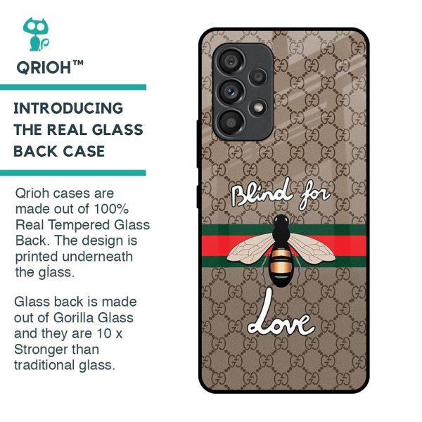 Blind For Love Glass Case for Samsung Galaxy A53 5G Fashion